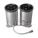 Brosse de rinçage verre - H 29 x 38 x 18 CM - 1 KG - Inox - 824004 824004 €155.40 Brosses de rinçage/rayons de lavage