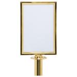 Panneau stop - Barrière - Or - inox - Securit RS-SIGN-A4-PG €71.95 Cordon décoratif et bornes