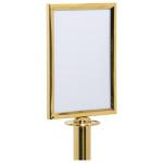 Panneau stop - Barrière - Or - inox - Securit RS-SIGN-A4-PG €71.95 Cordon décoratif et bornes