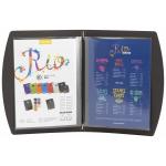 Carte de menu Rio - A5 - Noir - Polyuréthane - Securit MC-RCA5-BL €7.95 Cartes de menu