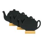 Craie de table Silhouette - Théière - 3 pièces - Noir - Securit FBT-TEAPOT-3 €10.95 Tableaux noirs