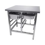 Table de travail / support - 1/1 GN - 8 niveaux - H 90 x L 90 x P 70 CM - acier inoxydable - G-Line GL-072664 €399.00 Pizza ovens - onderstellen