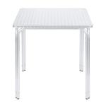 Table de patio empilable - Argentée - H 74 x L 70 x P 70 cm - G-Line HW-75021 €61.95 Table de terrasse