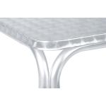 Table de patio empilable - Argentée - H 74 x L 70 x P 70 cm - G-Line HW-75021 €61.95 Table de terrasse