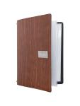 Carte de menu Ruga - A4 - Marron - Cuir - Securit MC-LRA4-RUBR €28.95 Cartes de menu