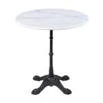 Table ronde à 4 pieds en marbre blanc et fonte, Ø 80 x H 72 cm, collection G-Line 75094 €99.95 Table de terrasse