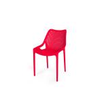 Terrasstoel Bea - Stapelbaar - Rood - Kunststof - G-Line HW-61239 €39.95 Terrasstoelen