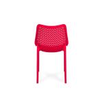 Terrasstoel Bea - Stapelbaar - Rood - Kunststof - G-Line HW-61239 €39.95 Terrasstoelen