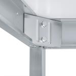 Table de rinçage traiteur en acier inoxydable - 2 plateaux à droite - Avec châssis - Démontable - G-Line RVS-M-00164 €479.00 Tables de rinçage en acier inoxydable