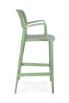 Tabouret de bar de terrasse Milan - Accoudoirs - Vert - Plastique - G-Line 84723 €69.95 Tabourets de terrasse