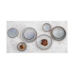 Assiette - 6 pièces - Gris - Porcelaine - Ø 18 x H 2.1 CM - Olympia FU189 €66.99 Assiettes