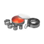 Boîte de connexion - 14 pièces - ronde - lisse - acier inoxydable - Emga E015102 €13.25 Formes