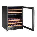 Refroidisseur à vin - Porte en verre - 1 porte - 137 L - 44 bouteilles - Hendi H237106 €798.00 Armoires climatiques pour le vin