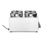 Thermosystem 4 - H 30,5 x L 50,5 x P 53,5 CM - acier inoxydable - Hendi H201466 €575.00 Table-top bain marie