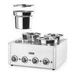 Thermosystem 4 - H 30,5 x L 50,5 x P 53,5 CM - acier inoxydable - Hendi H201466 €575.00 Table-top bain marie
