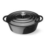 Casserole - Avec couvercle - Fonte émaillée - 6.88 L - Ø 27.5 CM - Noir - Hendi H626863 €99.50 Gosse