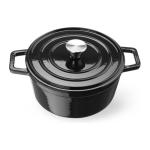 Casserole - Avec couvercle - Fonte émaillée - 3.7 L - Ø 18.4 CM - Noir - Hendi H626870 €59.50 Gosse
