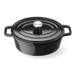 Casserole - Avec couvercle - Fonte émaillée - 4.4 L - Ø 23 CM - Noir - Hendi H626887 €62.50 Gosse