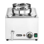 Bain Marie - Avec robinet de vidange - 2 pots - 230V - inox - Hendi H201473 €195.00 Bain marie