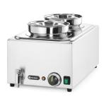 Bain Marie - Avec robinet de vidange - 2 pots - 230V - inox - Hendi H201473 €195.00 Bain marie
