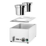 Bain Marie - Avec robinet de vidange - 2 pots - 230V - inox - Hendi H201473 €195.00 Bain marie