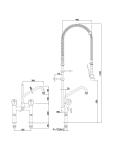 Mitigeur - Avec douchette de prélavage - 40 litres/min - Bartscher - 400137 400137 €629.00 Douches frontales