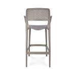 Tabouret de bar Terrace Milan - Accoudoir - Cappuccino - Plastique - G-Line 84721 €69.95 Tabourets de terrasse