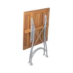 Table de patio - Bois - Fonte - H 76,5 x L 80 x P 80 cm - G-Line 39821 €189.95 Table de terrasse