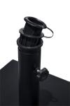 Pied de parasol - 25 kg - Noir - Acier thermolaqué - H 30 x L 50 x l 50 cm - G-Line HW-141020 €79.00 Parasols de restauration