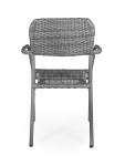 Fauteuil de jardin Clinton - Empilable - Accoudoirs - Rotin tressé - Gris - G-Line 17337 €29.95 Chaises de terrasse