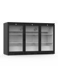 Réfrigérateur - 254 litres - 3 portes - Porte vitrée - Ventilé - Noir - G-Line HW-12508 €599.00 Vitrine à boisson