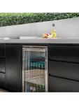Koelkast - 102 Liter - 1-Deurs - Glazen Deur - Geforceerd - RVS - Husky C1AF-HS-STEEL €958.80 Koelkasten met glazen deur
