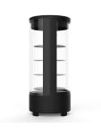 Gekoelde Gebaksvitrine - 1-Deurs - 4 Plateaus - 72 Liter - Zwart - RVS - 230V - G-Line HW-05641 €599.00 Gebaksvitrine