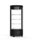 Gekoelde Gebaksvitrine - 1-Deurs - 4 Plateaus - 72 Liter - Zwart - RVS - 230V - G-Line HW-05641 €599.00 Gebaksvitrine