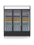 Réfrigérateur - 1 366 litres - 3 portes - Porte vitrée - Ventilé - Argent - G-Line HW-57433 €1,599.00 Vitrine à boisson