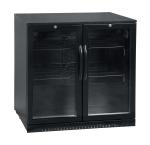 Réfrigérateur - 158 litres - 2 portes - Porte vitrée - Ventilé - Noir - G-Line HW-146877 €449.00 Vitrine à boisson