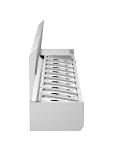 Gekoelde Opzetvitrine - 8 x 1/3 GN - RVS Opzet - 230V - B 180 CM - G-Line 26381 €399.00 Vitrine met rvs deksel