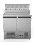 Saladette - 2 portes - 240 litres - Inox - 230 V - H 97 x L 90 x P 70 cm - G-Line 26280 €599.00 Saladette