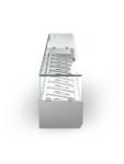 Vitrine réfrigérée - 10 x 1/4 GN - Plateau en verre - 230V - L 200 CM - G-Line 26302 €399.00 Vitrine en verre