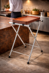 Plateaux Standard - Pliable - Chromé - H 78 x L 47 x P 48 CM - G-Line 77528 €44.95 Plateaux de buffet