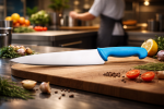 Couteau de chef - HACCP - Manche bleu - L 25 CM - G-Line 77056 €6.59 Couteaux