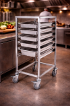 Regaalwagen - 7 x 1/1 GN - RVS - G-Line 27774 €119.00 Regaalwagens