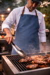 Tablier BBQ - Authentic - Bleu - G-Line 51741 €57.95 Tabliers en cuir