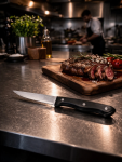 Couteau à steak - 4 pièces - dentelé - acier inoxydable - G-Line 17943 €6.95 Couteaux à steak