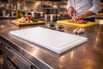 Planche à découper - HACCP - Canal à jus - Blanche - 1/2 GN - G-Line 69534 €11.95 Lames de coupe / planches à découper