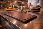 Planche à découper - HACCP - Rainure à jus - Brune - 1/2 GN - G-Line 69535 €11.95 Lames de coupe / planches à découper