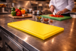 Planche à découper - HACCP - Rainure à jus - Jaune - 1/2 GN - G-Line 69537 €11.95 Lames de coupe / planches à découper