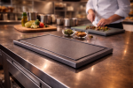 Planche à découper - HACCP - Rainure à jus - Rouge - 1/2 GN - G-Line 69538 €11.95 Lames de coupe / planches à découper