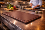 Planche à découper - HACCP - Rainure à jus - Brune - 1/1 GN - G-Line 69541 €15.95 Lames de coupe / planches à découper