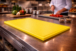 Planche à découper - HACCP - Rainure à jus - Jaune - 1/1 GN - G-Line 69543 €15.95 Lames de coupe / planches à découper